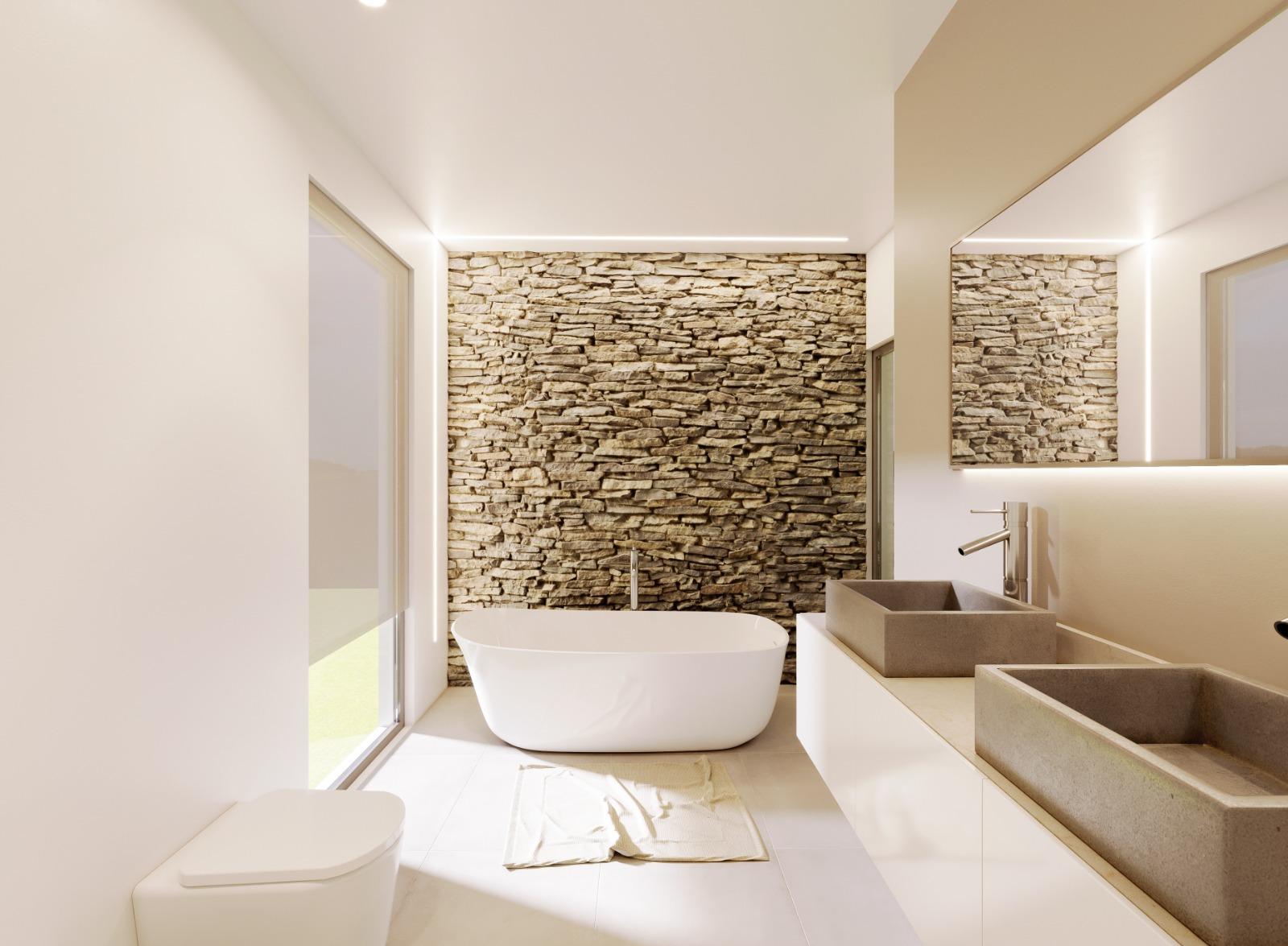 Espiche Golf house bathroom illustrative images